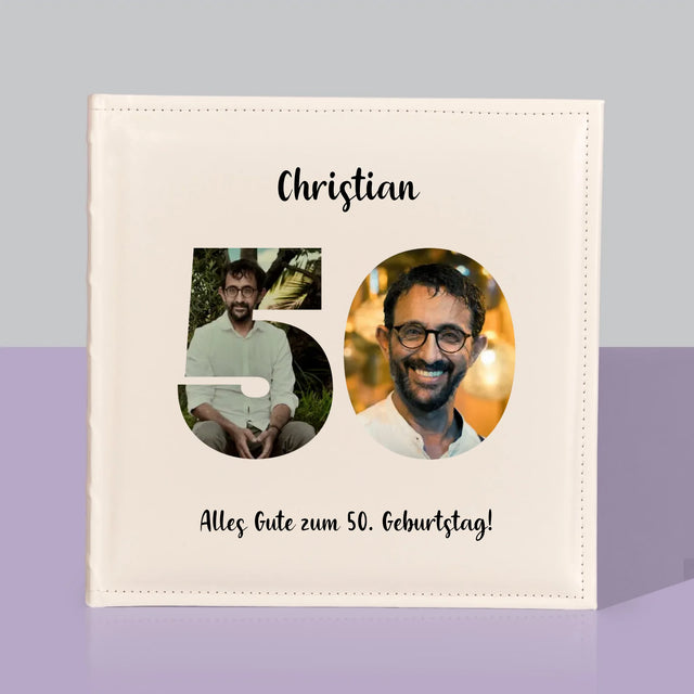 Buchstaben-Collage: 50. Geburtstag - Fotoalbum