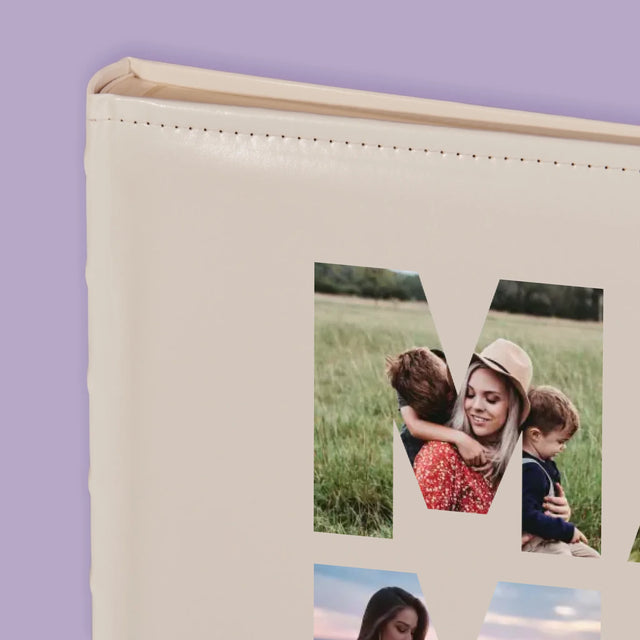 Buchstaben-Collage: Mama - Fotoalbum