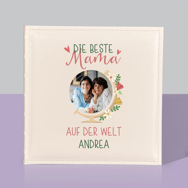 Foto Und Unterschrift: Beste Mama Welt - Fotoalbum