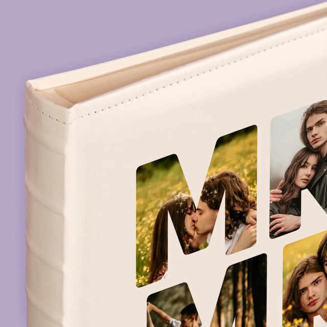 Buchstaben-Collage: Mr&Mrs - Fotoalbum