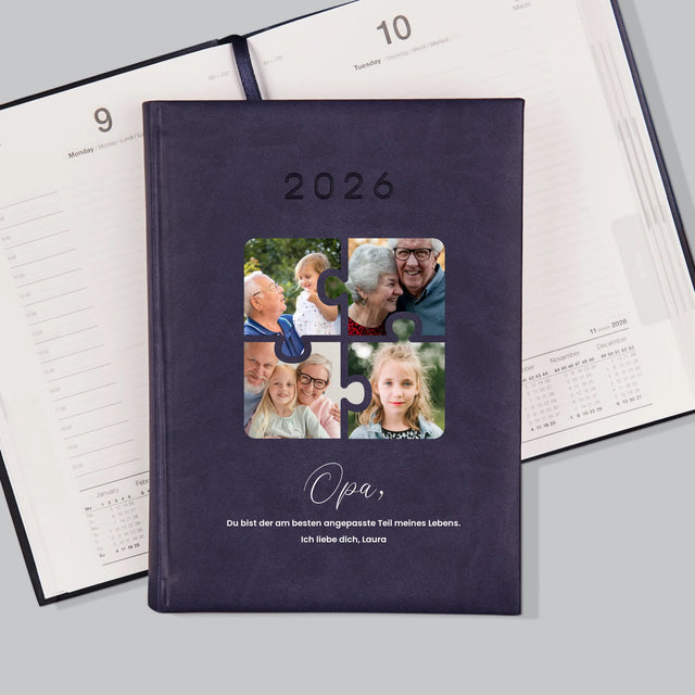 Fotocollage: Fotopuzzle Für Opa - Buchkalender