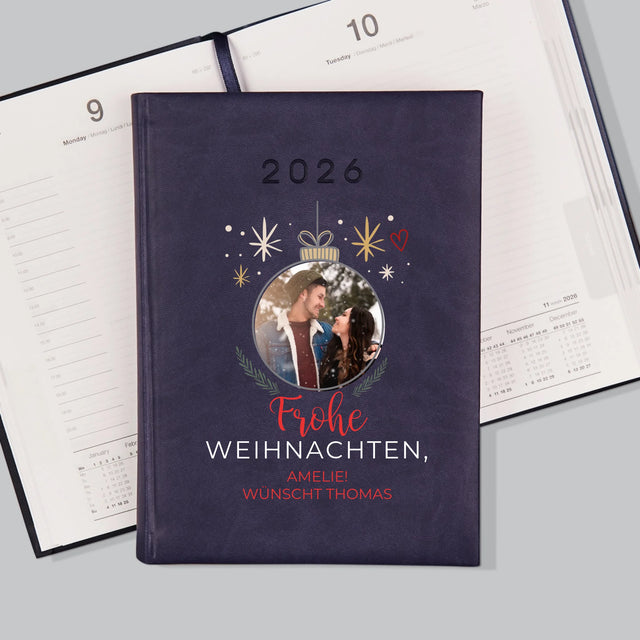Foto Und Unterschrift: Frohe Weihnachten Weihnachtskugel - Buchkalender
