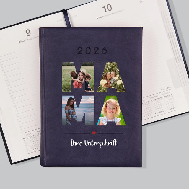 Buchstaben-Collage: Mama - Buchkalender