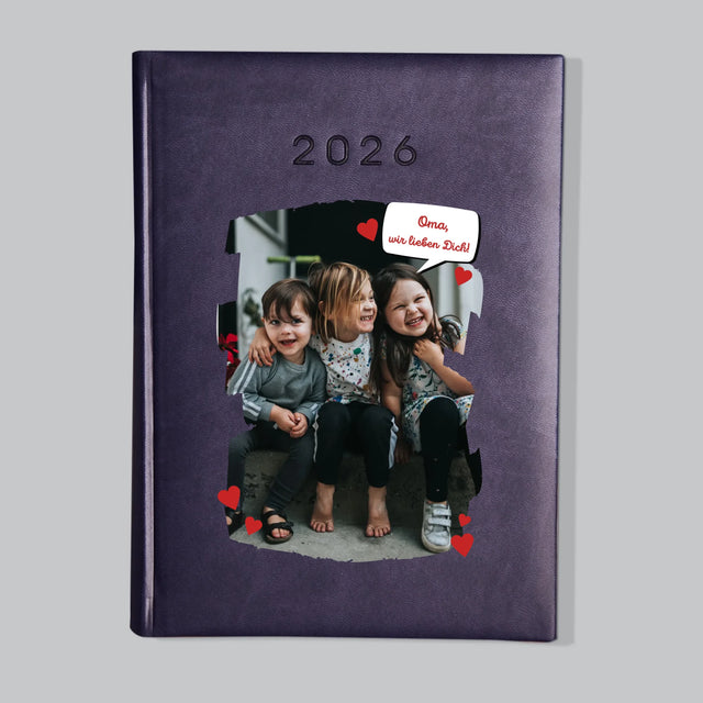 Foto Und Unterschrift: Oma, Wir Lieben Dich - Buchkalender
