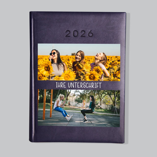 Fotocollage: 2 Fotos Und Unterschrift - Buchkalender
