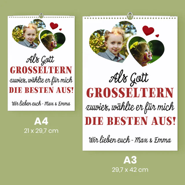 Fotocollage: Als Gott Großeltern Zuwies - Wandkalender