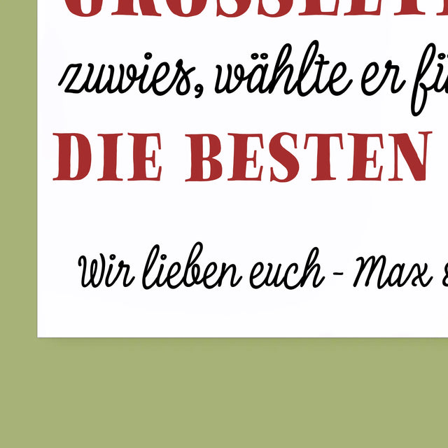 Fotocollage: Als Gott Großeltern Zuwies - Wandkalender