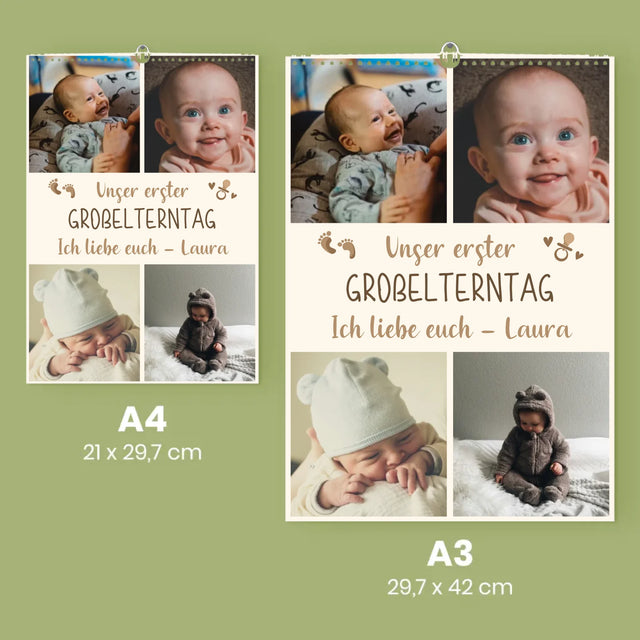 Fotocollage: Unser Erster Großelterntag - Wandkalender