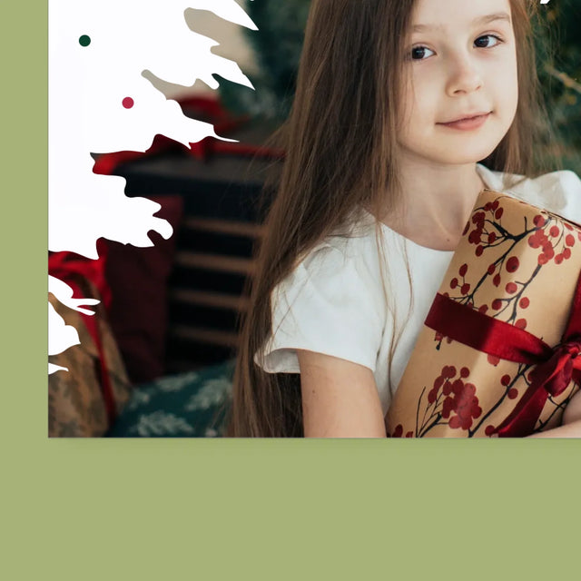 Form-Collage: Weihnachtsbaum Weihnachten - Wandkalender