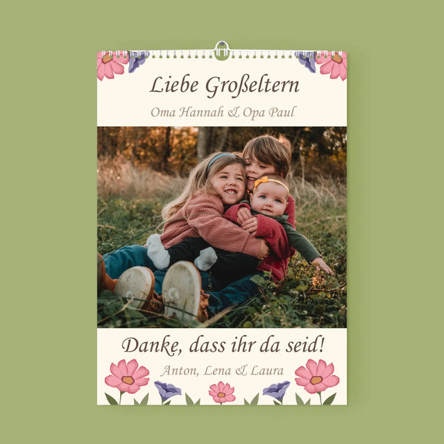 Foto Und Unterschrift:  Erinnerungsstück Für Die Großeltern - Wandkalender