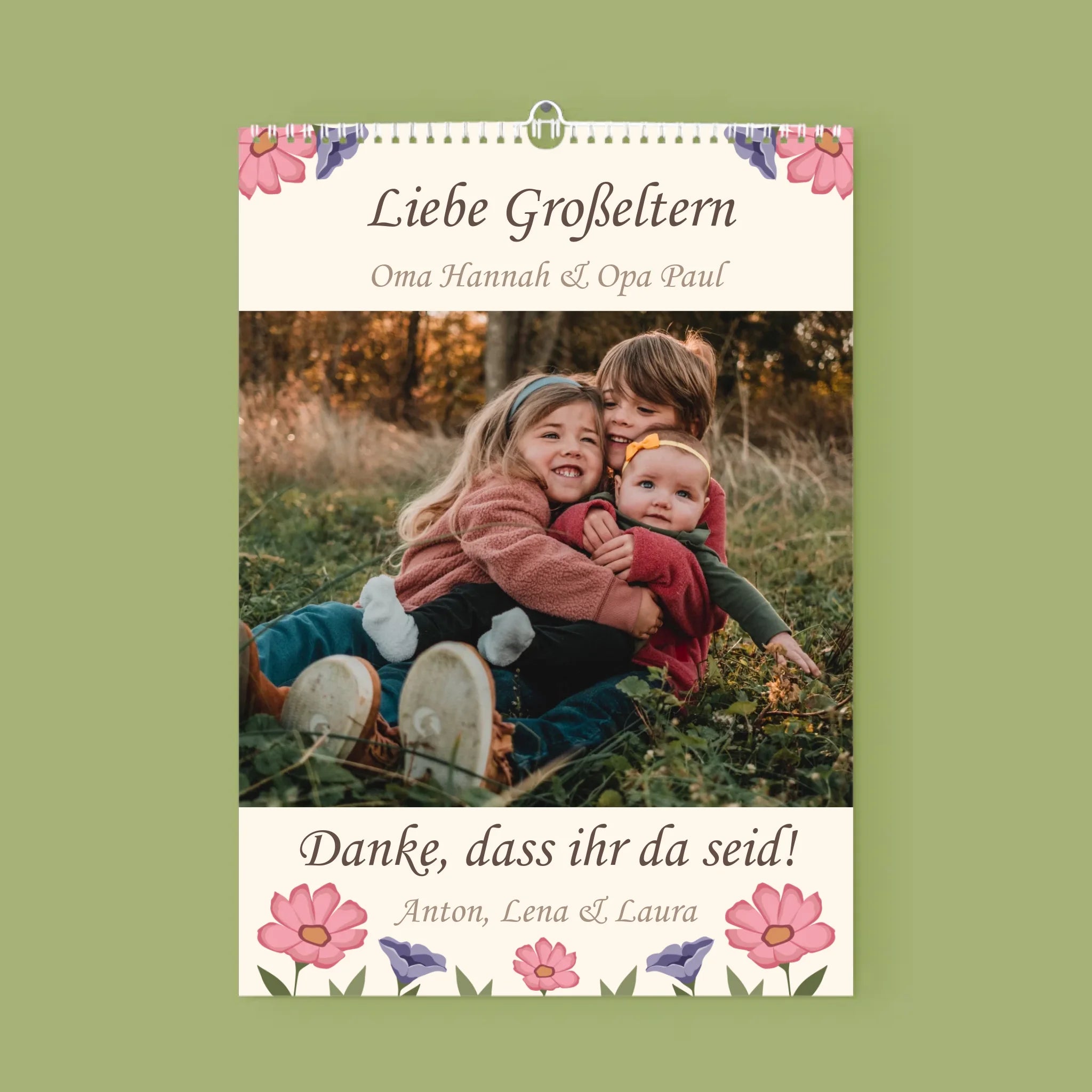 Foto Und Unterschrift:  Erinnerungsstück Für Die Großeltern - Wandkalender