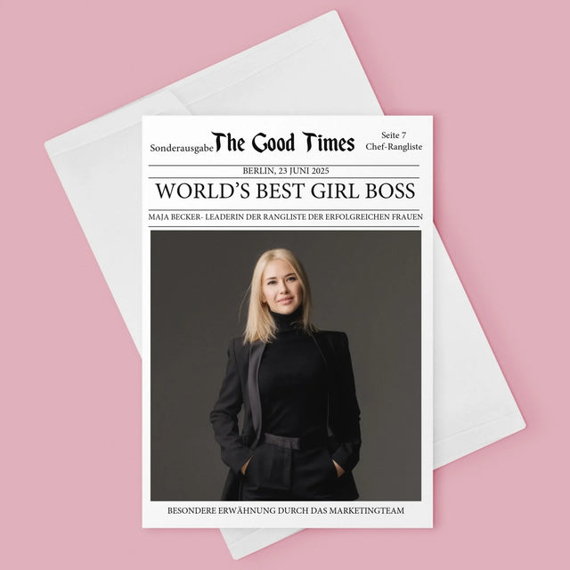 Magazin-Cover: Die Beste Chefin Der Welt647963  - Glückwunschkarte