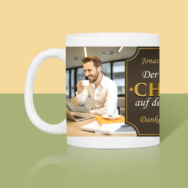 Fotocollage: Der Beste Chef Der Welt  - Tasse