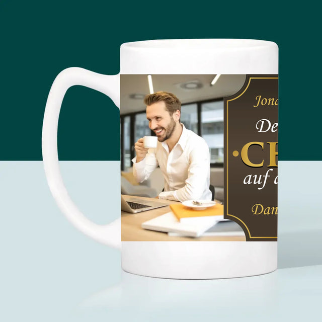 Fotocollage: Der Beste Chef Der Welt  - Tasse