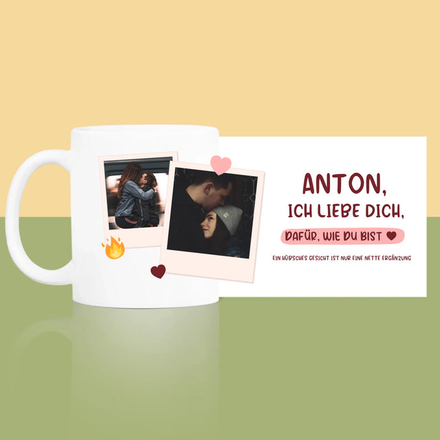 Fotocollage: Ich Liebe Dich, Wie Du Bist - Tasse