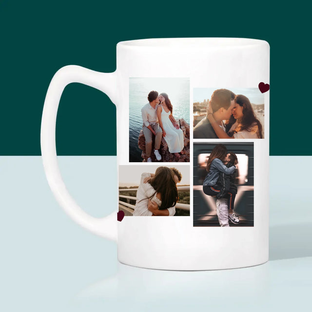 Fotocollage: Du Bist Mein Happy End - Tasse