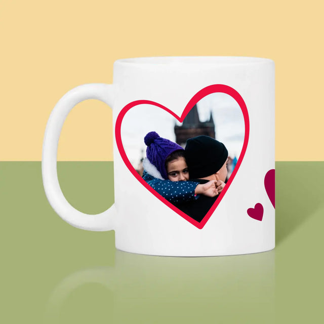 Foto Und Unterschrift: Ein Valentinsgruß Für Papa - Tasse