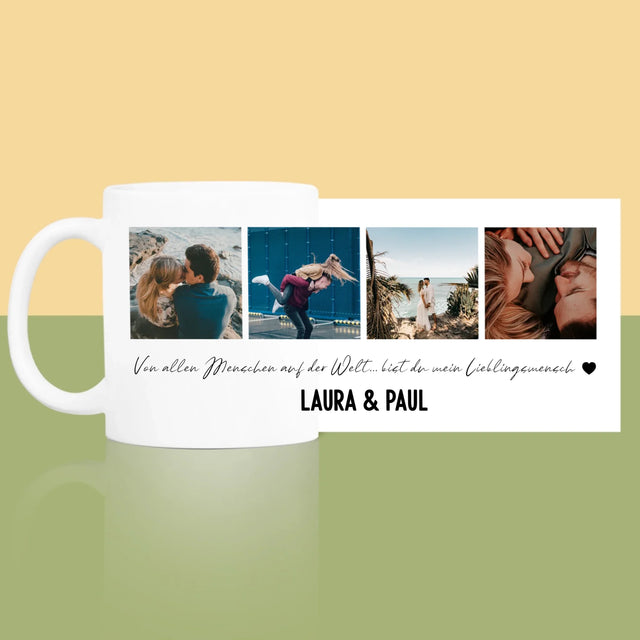 Fotocollage: Von Allen Menschen Auf Der Welt - Tasse