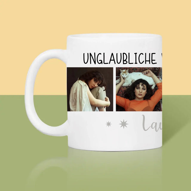 Fotocollage: Unglaubliche Vierzigjährige - Tasse
