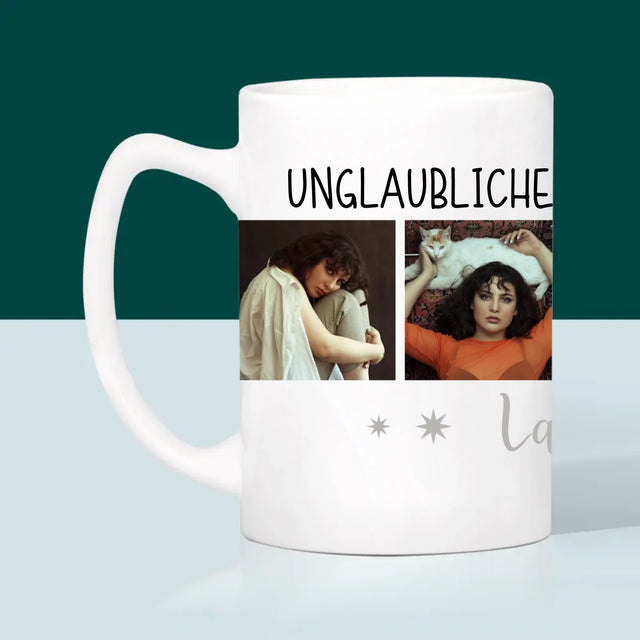 Fotocollage: Unglaubliche Vierzigjährige - Tasse