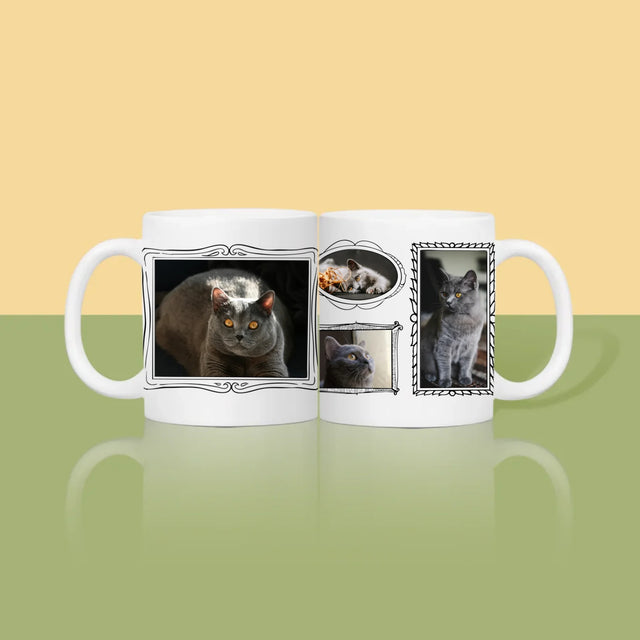 Fotocollage: Fotowand Mit Haustier - Tasse