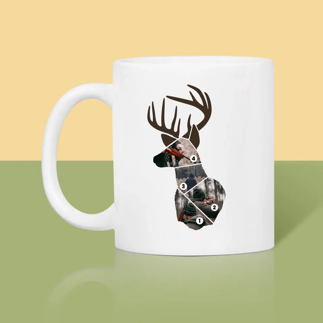 Form-Collage: Bester Jäger - Tasse