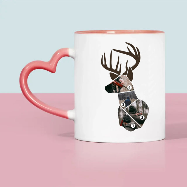 Form-Collage: Bester Jäger - Tasse