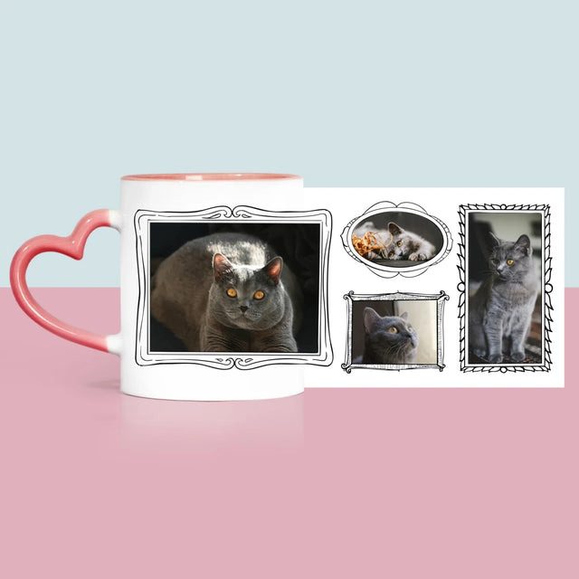 Fotocollage: Fotowand Mit Haustier - Tasse