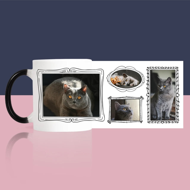 Fotocollage: Fotowand Mit Haustier - Tasse
