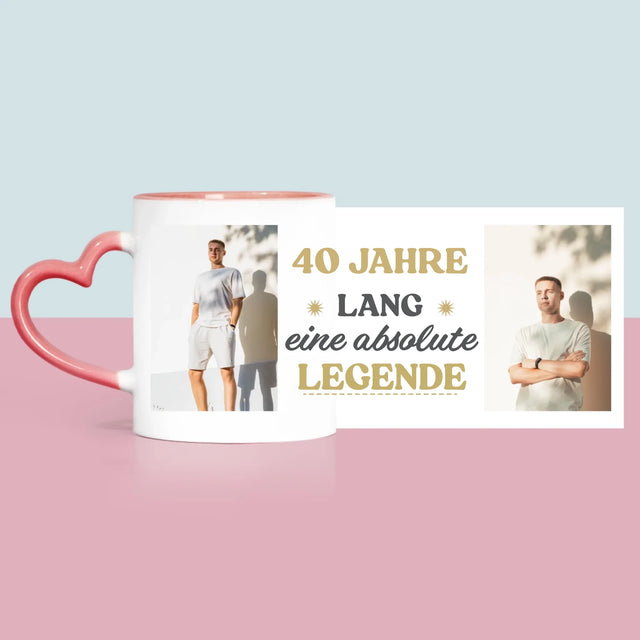 Fotocollage: 40 Jahre Lang Eine Legende - Tasse