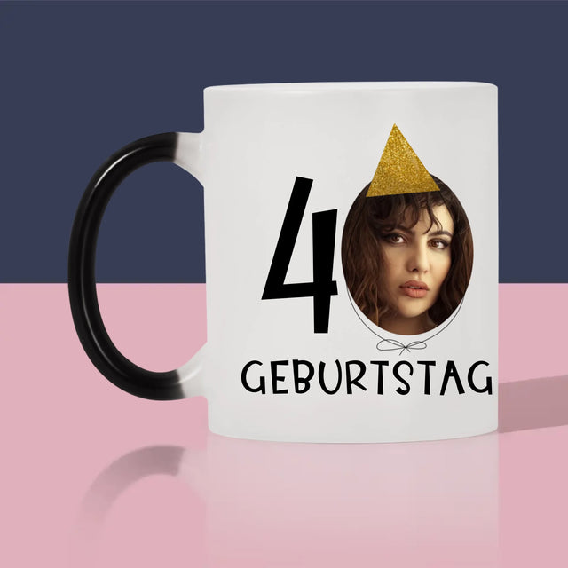 Foto Und Unterschrift: 40. Geburtstag Mütze - Tasse