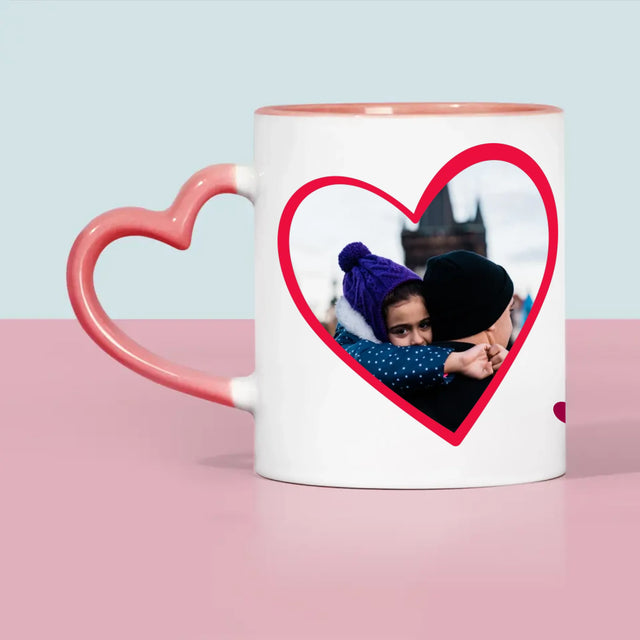 Foto Und Unterschrift: Ein Valentinsgruß Für Papa - Tasse