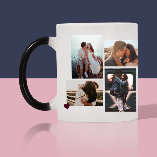 Fotocollage: Du Bist Mein Happy End - Tasse