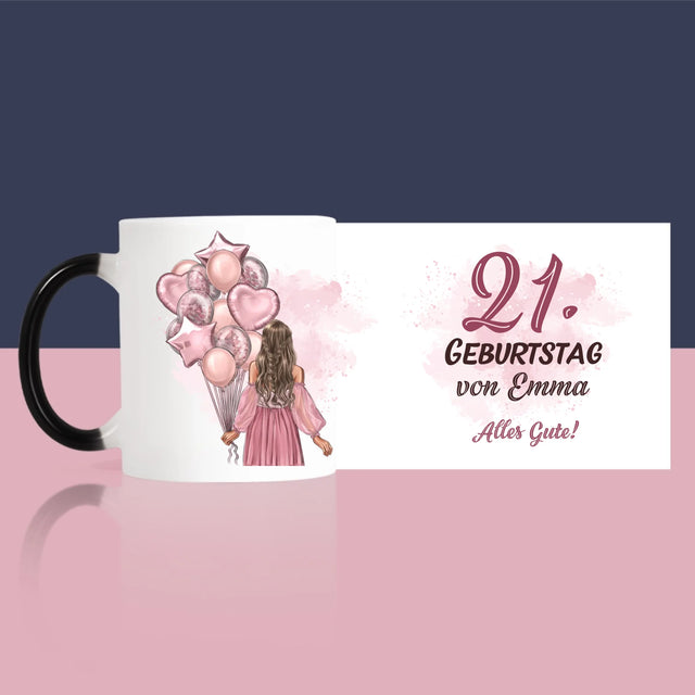 Avatar Creator: Geburtstag Luftballons - Tasse