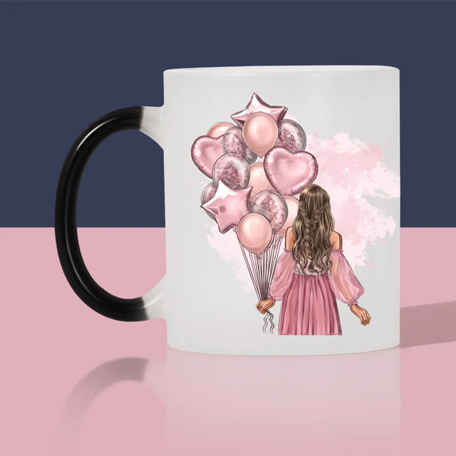 Avatar Creator: Geburtstag Luftballons - Tasse