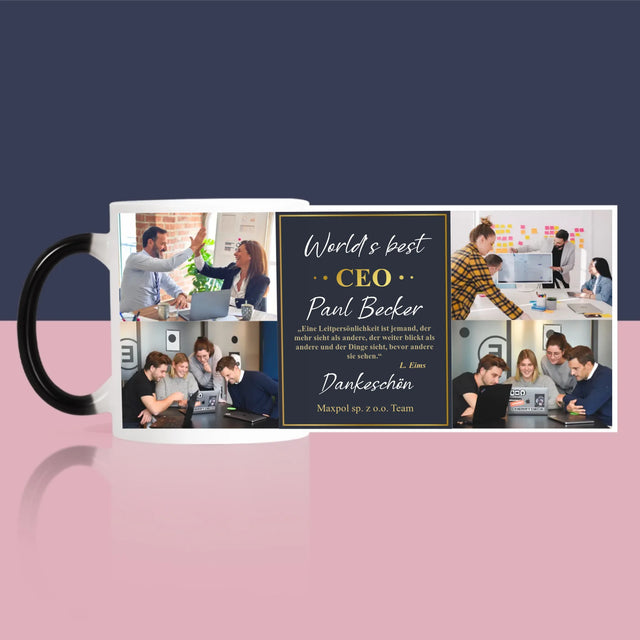 Fotocollage: Der Beste Ceo Der Welt - Tasse