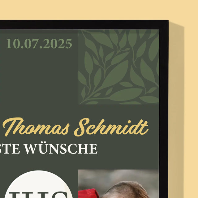 Fotocollage: Alles Gute - Kreuz - Druck Mit Rahmen 30X40