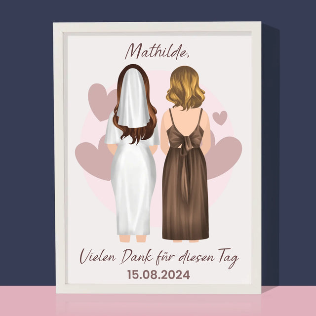 Avatar Creator: Trauzeugin - Druck Mit Rahmen 30X40