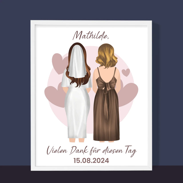 Avatar Creator: Trauzeugin - Druck Mit Rahmen 30X40