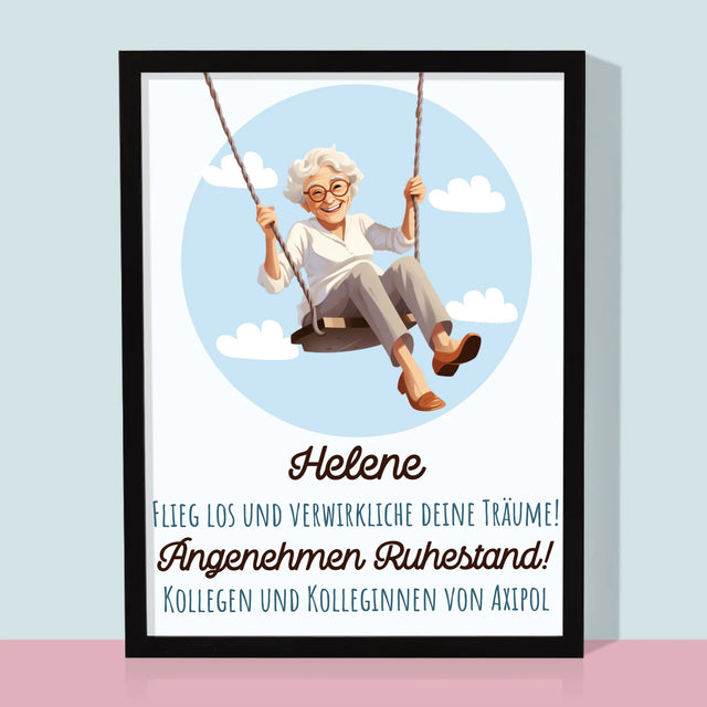 Name Und Unterschrift: Erfülle Deine Träume - Druck Mit Rahmen 30X40
