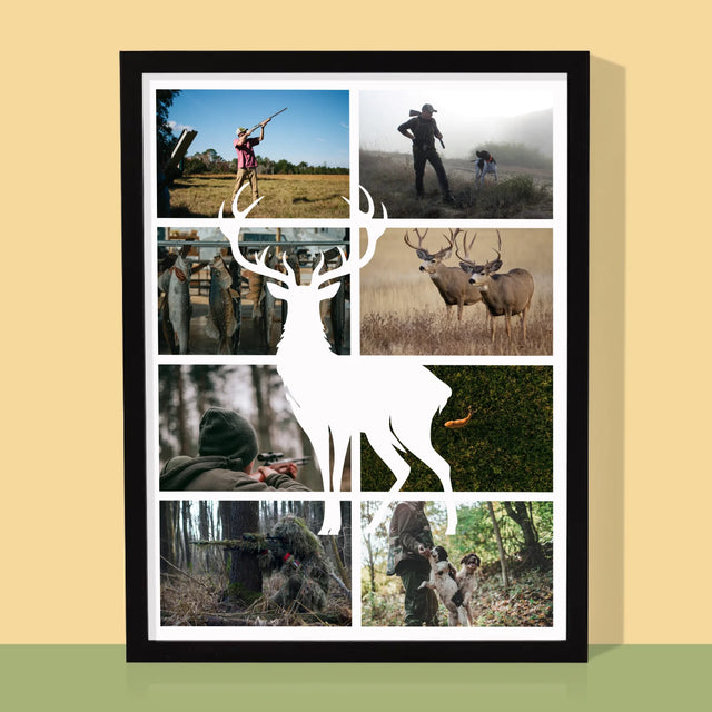 Fotocollage: Der Jäger - Druck Mit Rahmen 30X40