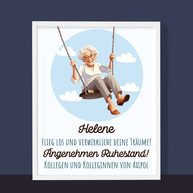 Name Und Unterschrift: Erfülle Deine Träume - Druck Mit Rahmen 30X40