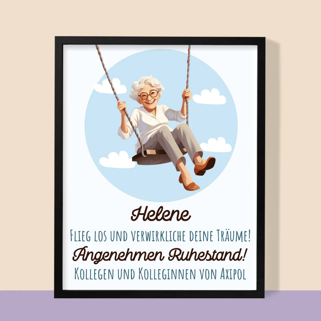 Name Und Unterschrift: Erfülle Deine Träume - Druck Mit Rahmen 30X40