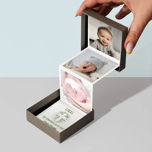 Foto Und Unterschrift: Heilige Taufe Blätter - Fotobox