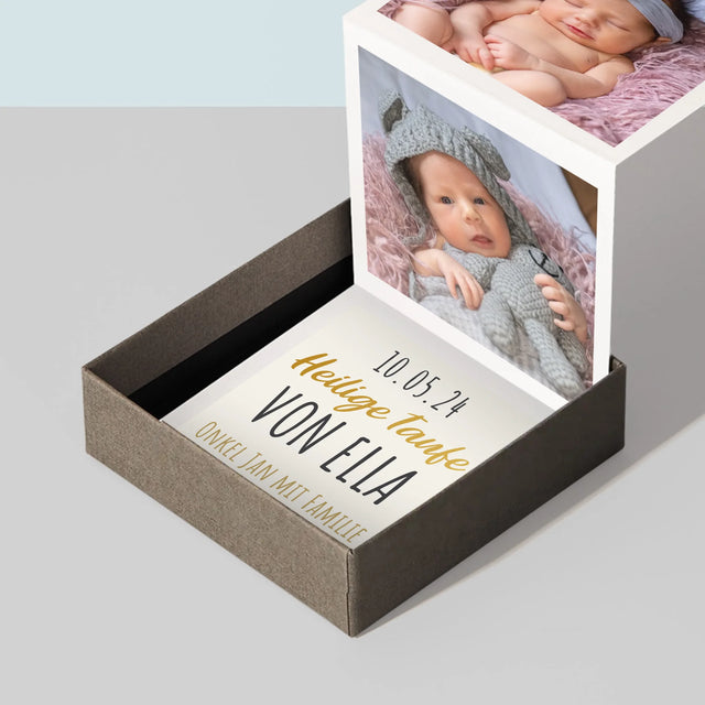 Fotocollage: Heilige Taufe Kreuz - Fotobox