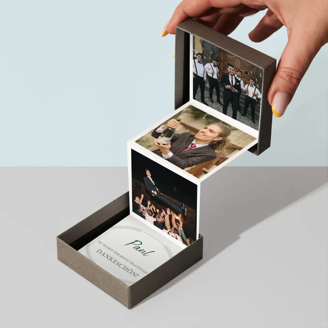 Foto Und Unterschrift: Du Warst Der Beste Trauzeuge - Fotobox