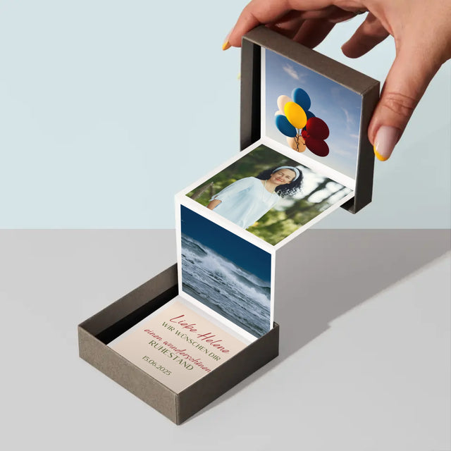 Foto Und Unterschrift: Wunderschönen Ruhestand  - Fotobox