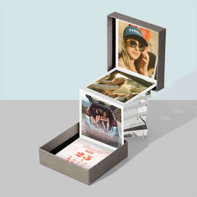 Buchstaben-Collage: Wünsch Dir Was - Fotobox