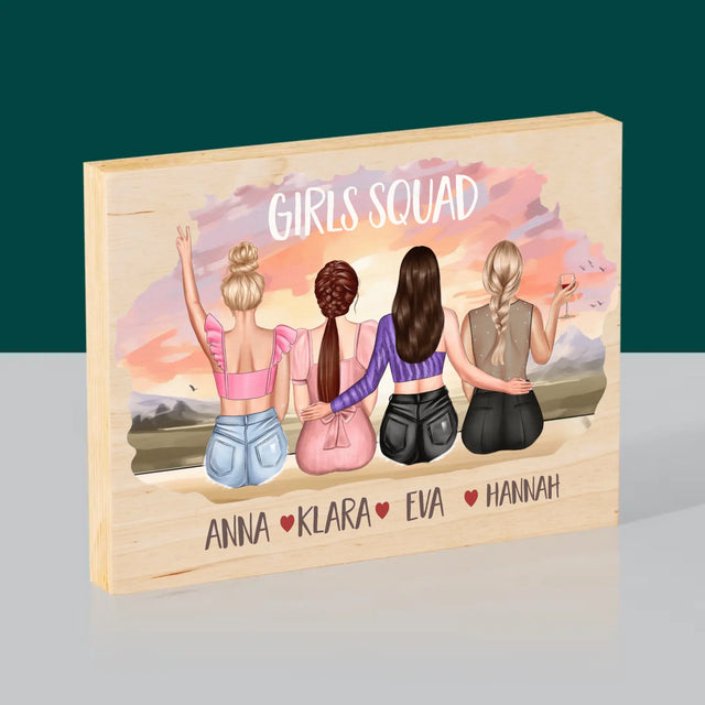 Avatar Creator: Girls Squad - Druck Auf Holz