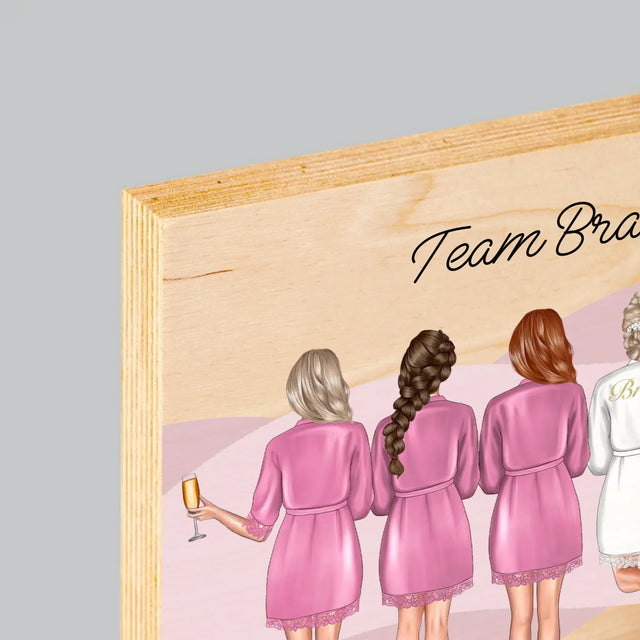 Avatar Creator: Team Braut - Druck Auf Holz